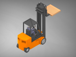 forklift Modèle 3D