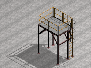 industrial platform Modèle 3D