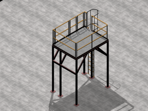 industrial platform Modèle 3D