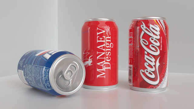 cola 3D Модель .c4d .max .obj .3ds .fbx .stl .blend 