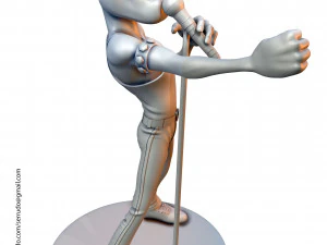 Freddie Mercury Modello 3D