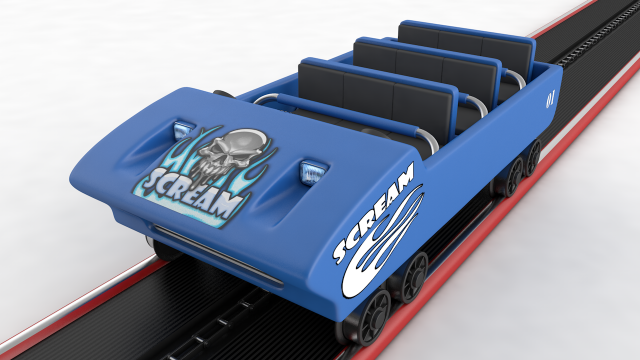 Prototype Coaster Concept Car Modelo 3D .c4d .max .obj .3ds .fbx .stl .blend 