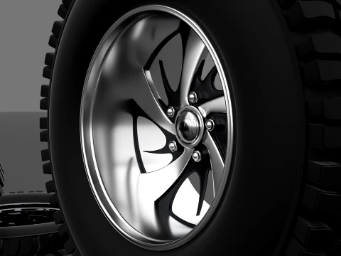 Premium Modular Wheel And Tire Pack 3D Model