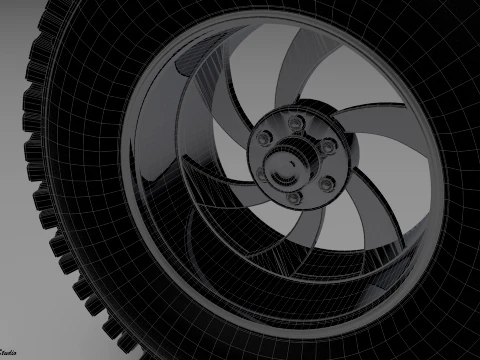 Premium Modular Wheel And Tire Pack 3D Model