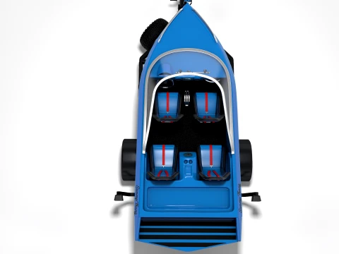 High-Performance Jet Boat and Trailer Kit 3D Model