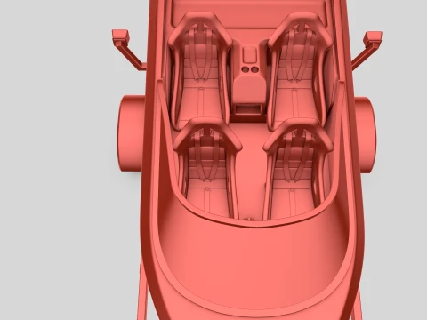 High-Performance Jet Boat and Trailer Kit 3D Model