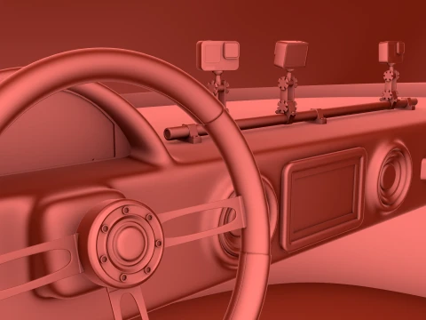 High-Performance Jet Boat and Trailer Kit 3D Model