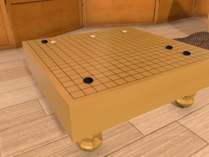 go game set in asian interior 3D मॉडल
