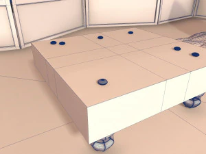 go game set in asian interior 3D Model