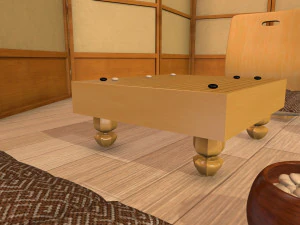 go game set in asian interior 3D Model