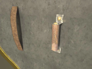 shield with strapped fangs and ornaments 3D Model