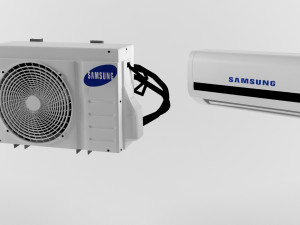 split air conditioner 3D 모델