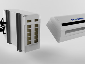 split air conditioner Model 3D