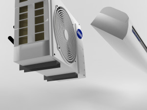 split air conditioner Model 3D