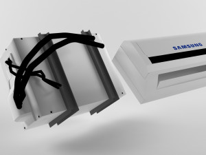 split air conditioner Model 3D