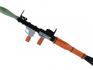rpg-7 rocket launcher Model 3D