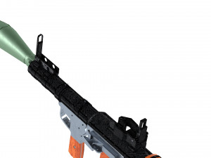 rpg-7 rocket launcher Model 3D