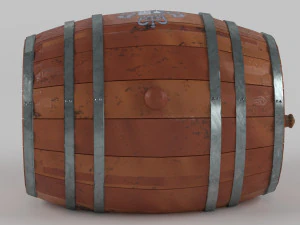 стара модель винної бочки 3D Модель