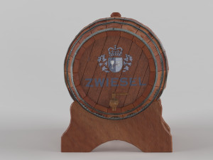 old wine barrel model Modelo 3D