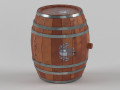 Old wooden barrel Modello 3D