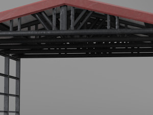 industrial canopy roof Modèle 3D
