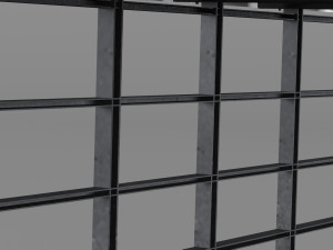 industrial canopy roof Modèle 3D