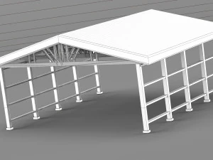 промисловий навіс 3D Модель