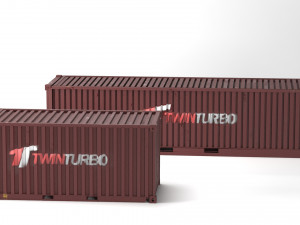cargo container pbr Modelo 3D