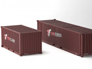 cargo container pbr 3D Model