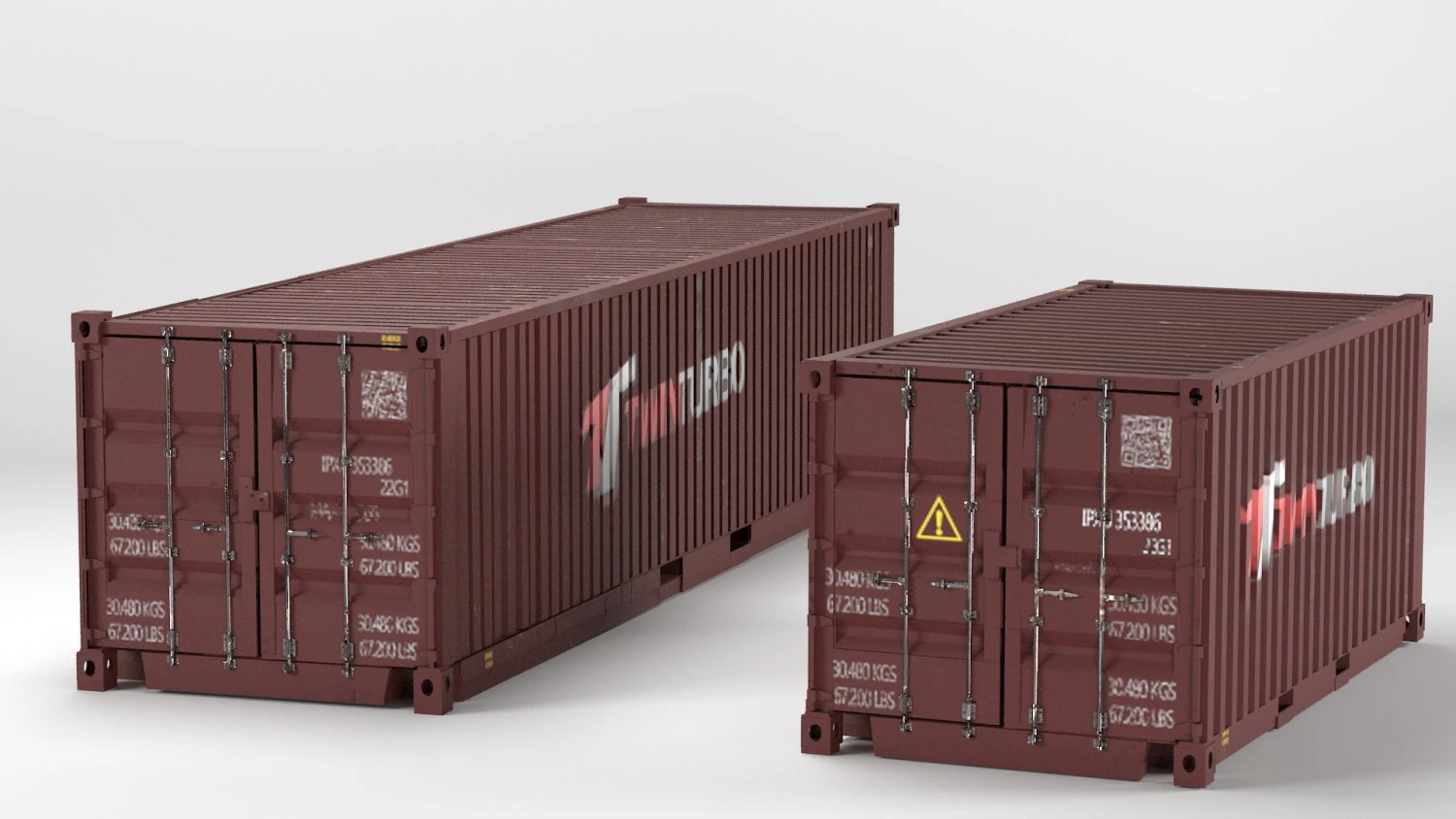 cargo container pbr 3D Model .c4d .max .obj .3ds .fbx .stl .blend