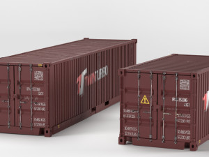 cargo container pbr 3D 모델