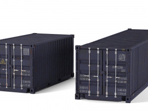 container ruined cargo pbr 3D 모델