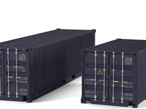 container ruined cargo pbr 3D मॉडल