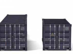 container ruined cargo pbr 3D मॉडल