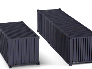 container ruined cargo pbr 3D मॉडल