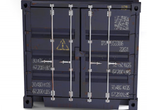 container ruined cargo pbr 3D मॉडल