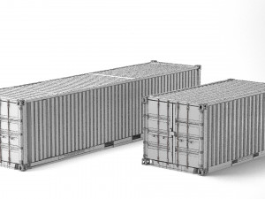 container ruined cargo pbr 3D मॉडल