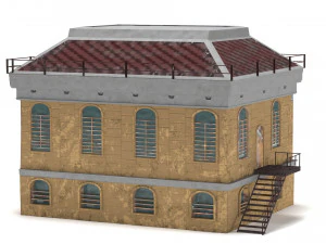 покинутий будинок пбр 3D Модель