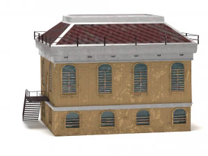 покинутий будинок пбр 3D Модель