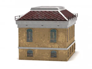 покинутий будинок пбр 3D Модель