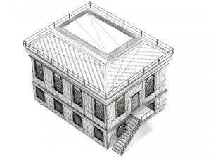 покинутий будинок пбр 3D Модель