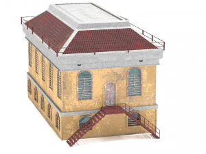 покинутий будинок пбр 3D Модель