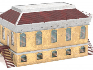 abandoned house pbr Model 3D