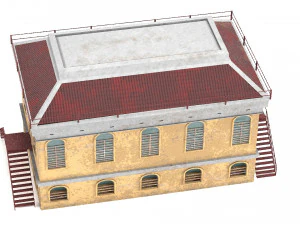 покинутий будинок пбр 3D Модель