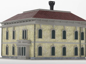 old victorian house pbr 3D Model