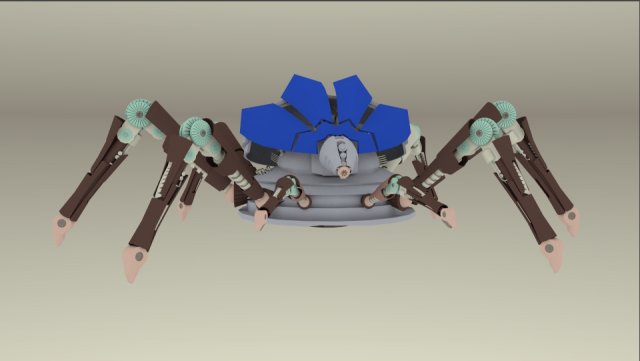 spider 3D Model .c4d .max .obj .3ds .fbx .stl .blend 