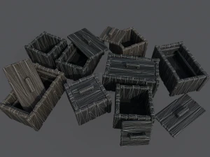 Stylized crate 3D Model