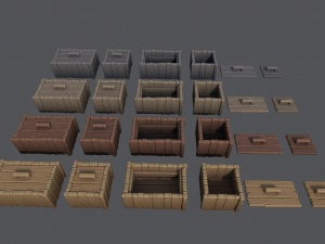 stylized crate 3D Модель