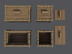 stylized crate 3D Модель