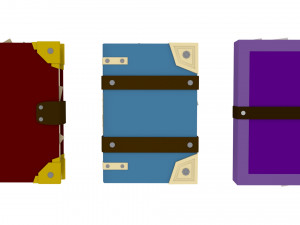 spell book collection 3D Model